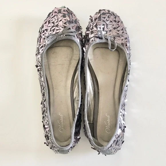 Wanted Confetti Style Shimmering Flats - Picture 4 of 10